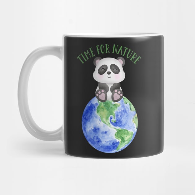 Copy of Cute Panda and Earth Save the Planet by JanesCreations